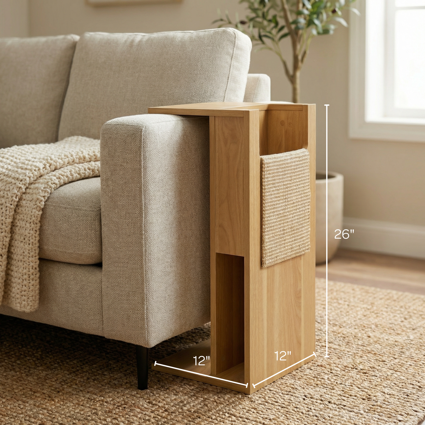 Jewl Cat Scratcher Side Table by 4Cats & Dogs, view 3