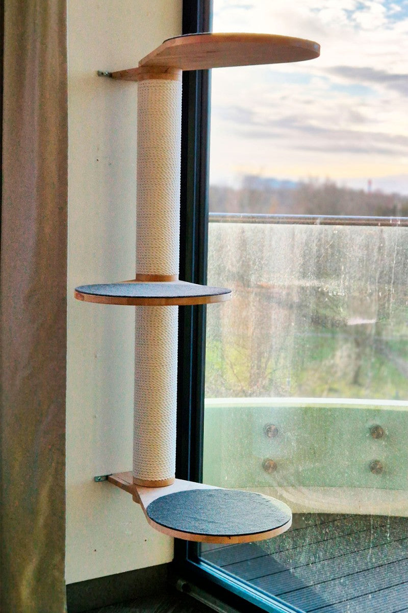 Wall-Mounted Cat Tree, 2 Posts, view 6