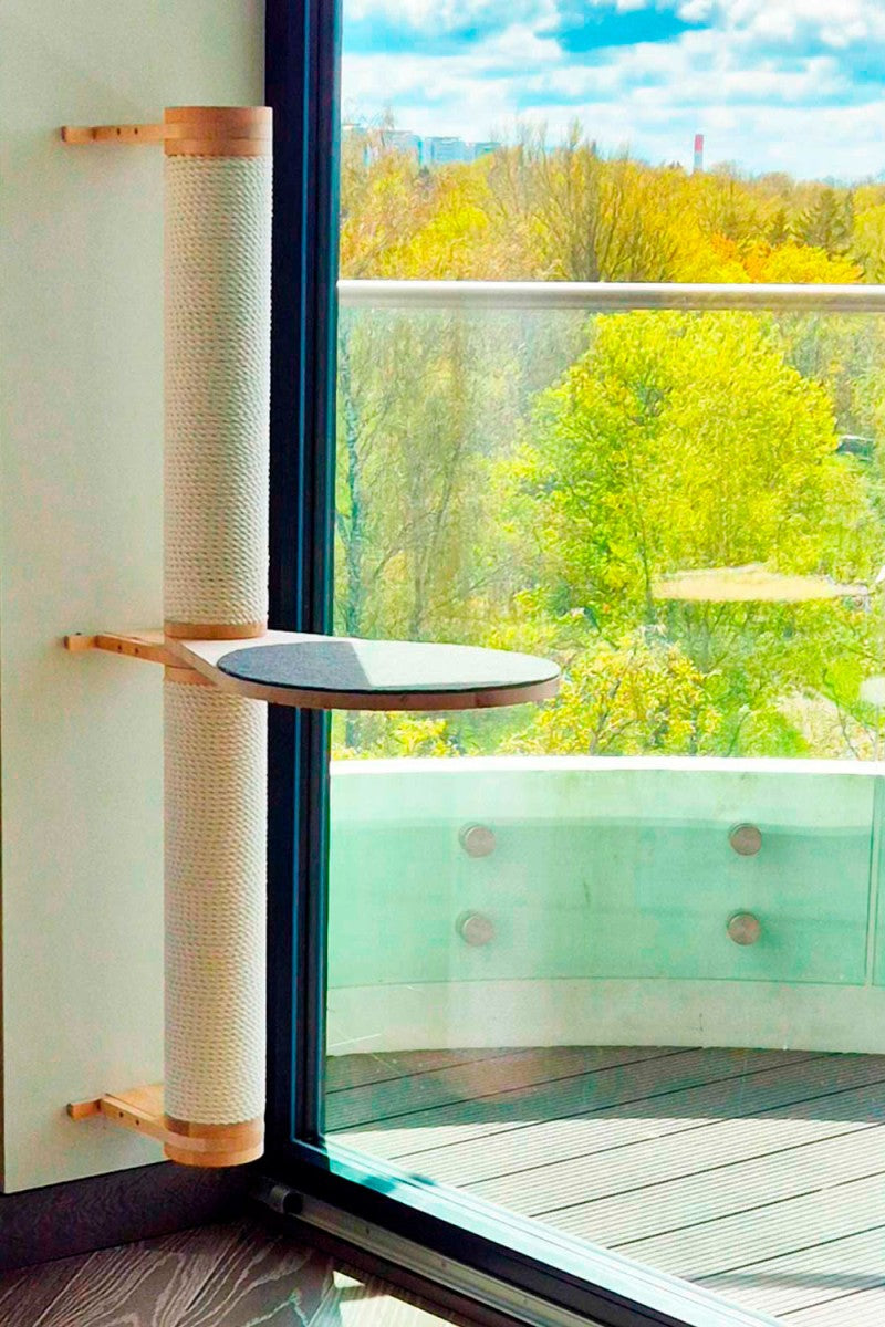 Wall-Mounted Cat Tree, 2 Posts, view 7