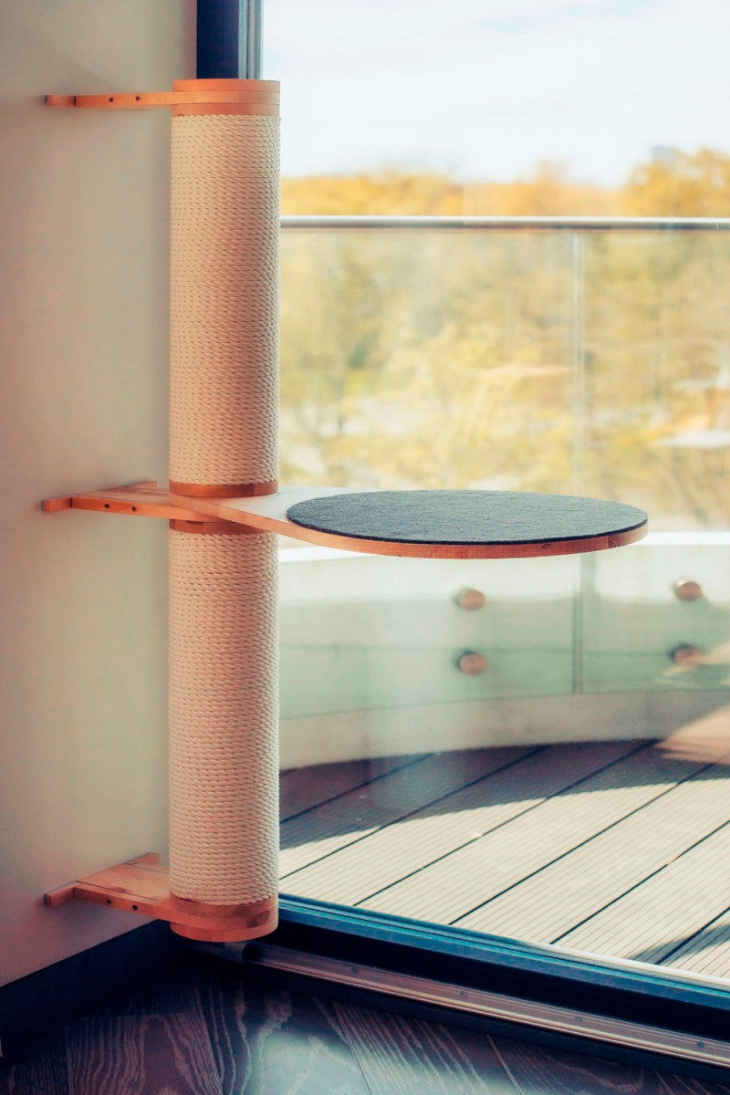 Wall-Mounted Cat Tree, 2 Posts, view 8