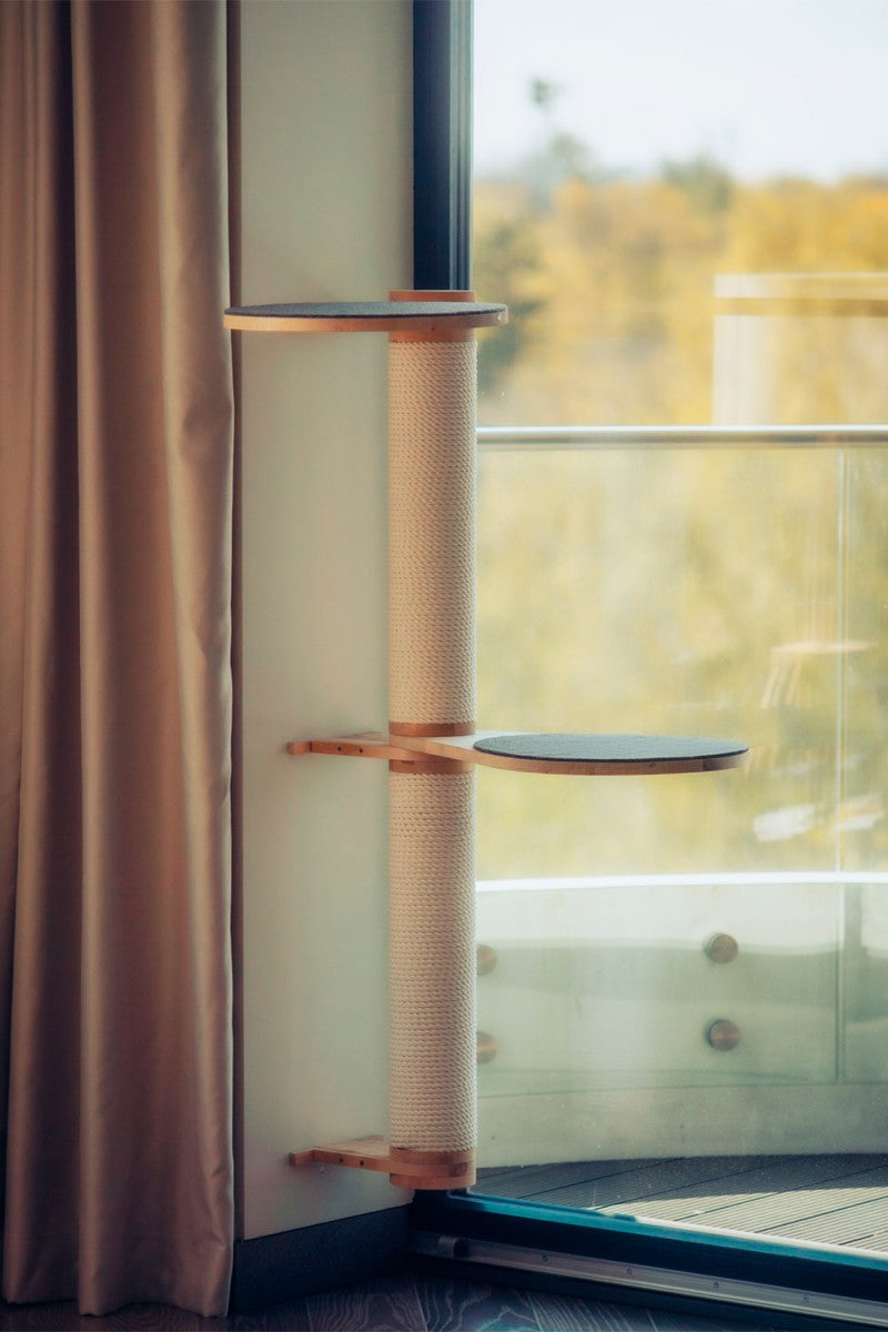 Wall-Mounted Cat Tree, 2 Posts, view 10