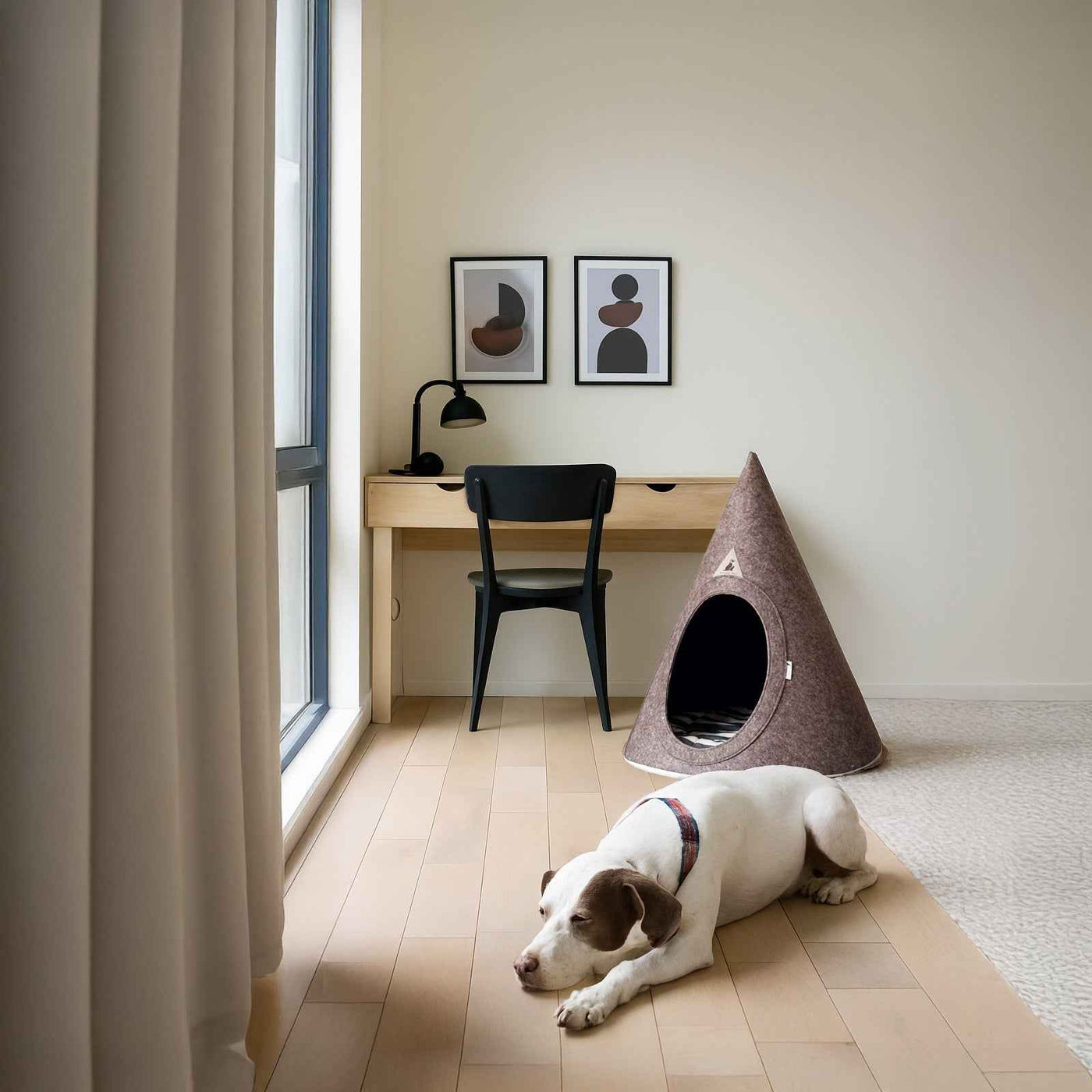 Nooee  felt cat cave in Brown