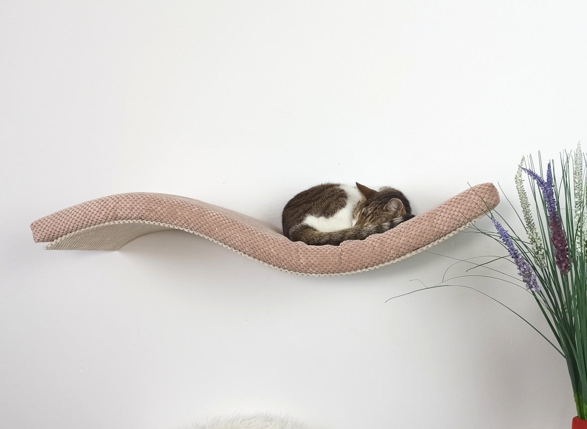 Wave Cat Wall Shelf, 75 cm Symmetrical Right by Cat's Atelier, view 10