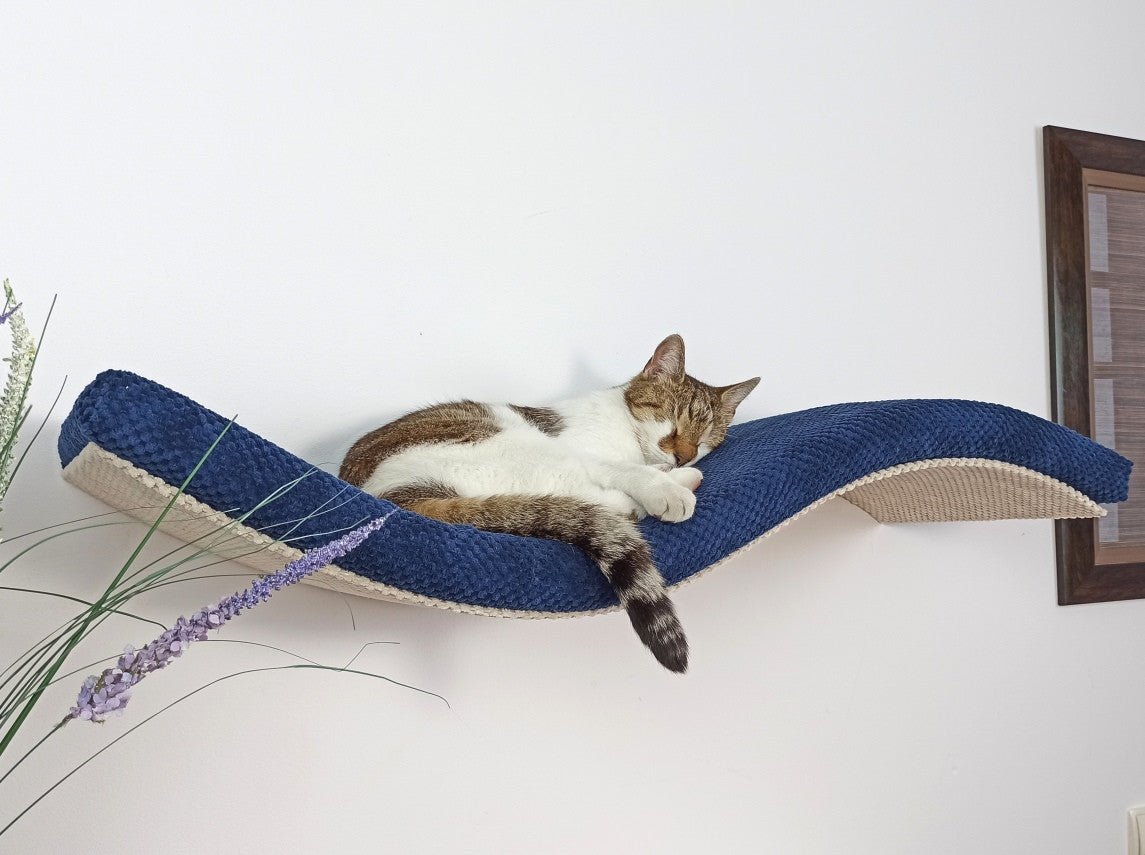Wave Cat Wall Shelf, 75 cm Unsymmetrical Left by Cat's Atelier, view 9