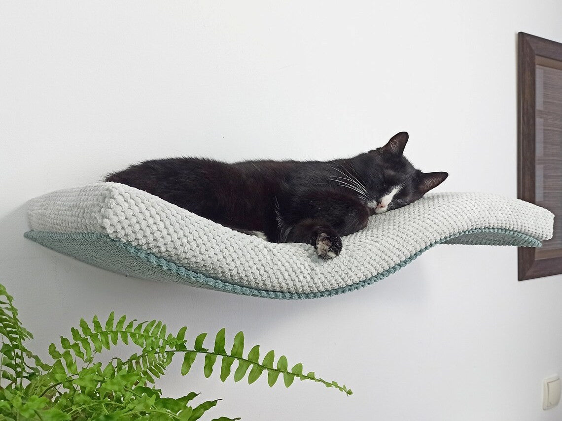 Wave Cat Wall Shelf, 75 cm Unsymmetrical Left by Cat's Atelier, view 4