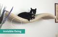 Wave Cat Wall Shelf, 95 cm Unsymmetrical Left