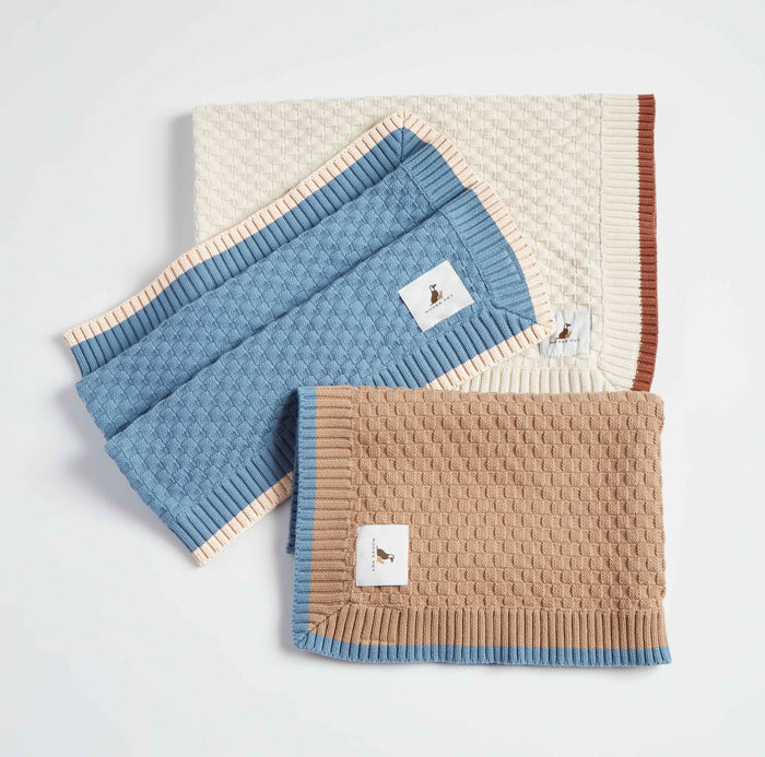 Nooee Cory organic cotton cat blanket