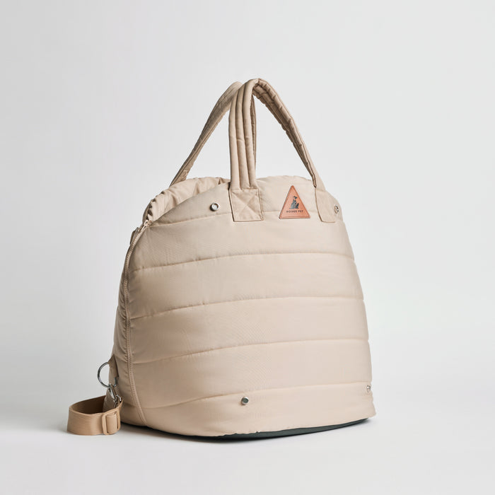Nooee Lola padded cat car seat in cream
