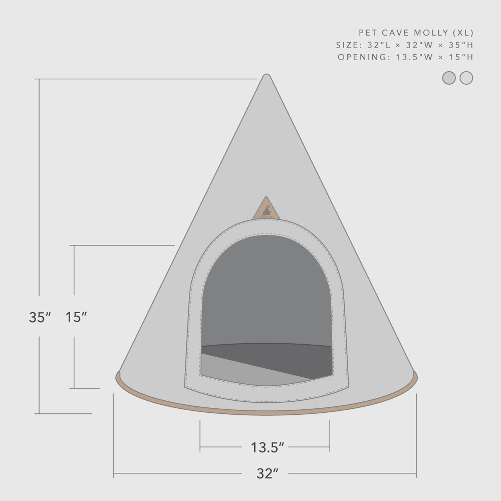 Nooee  felt cat cave in Brown