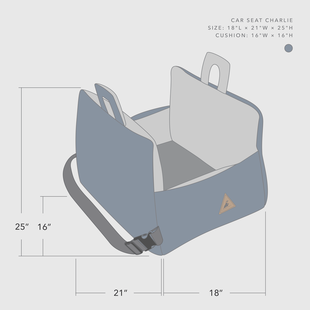 Nooee Charlie padded cat car seat in cream