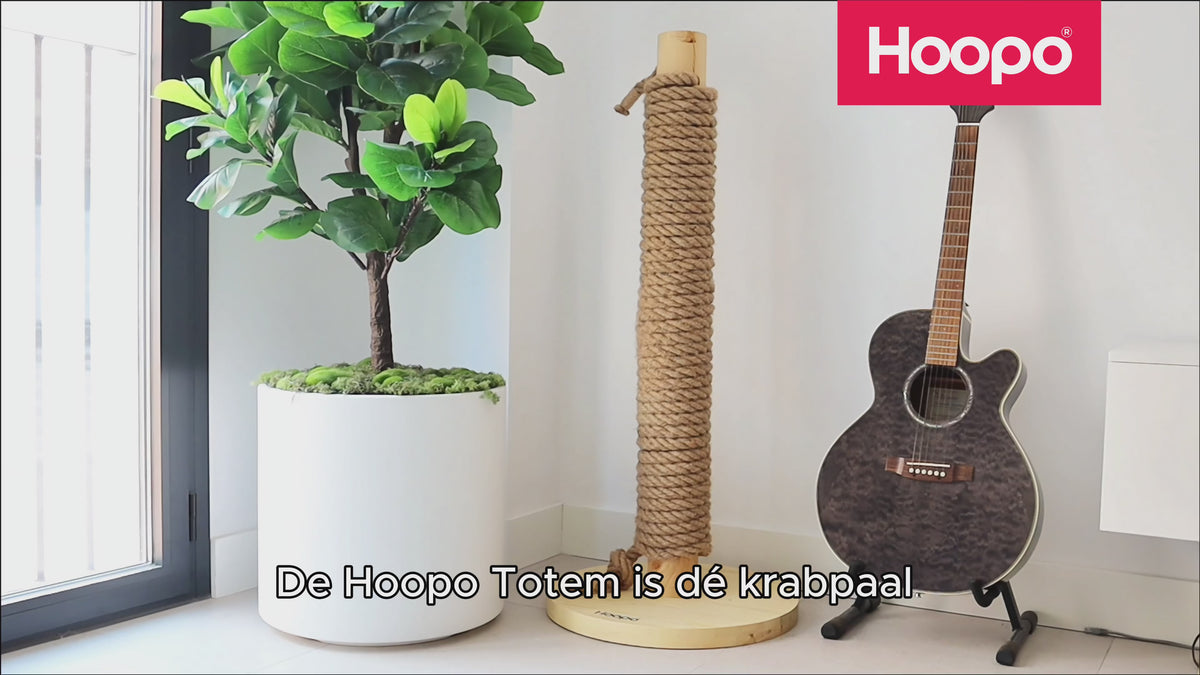 Hoopo Totem cat scratching post demo