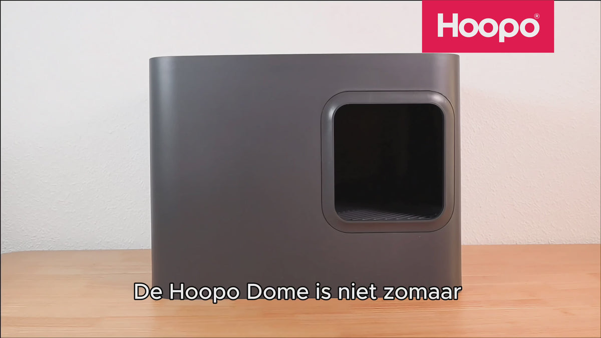 Hoopo Dome enclosed cat litter box demo