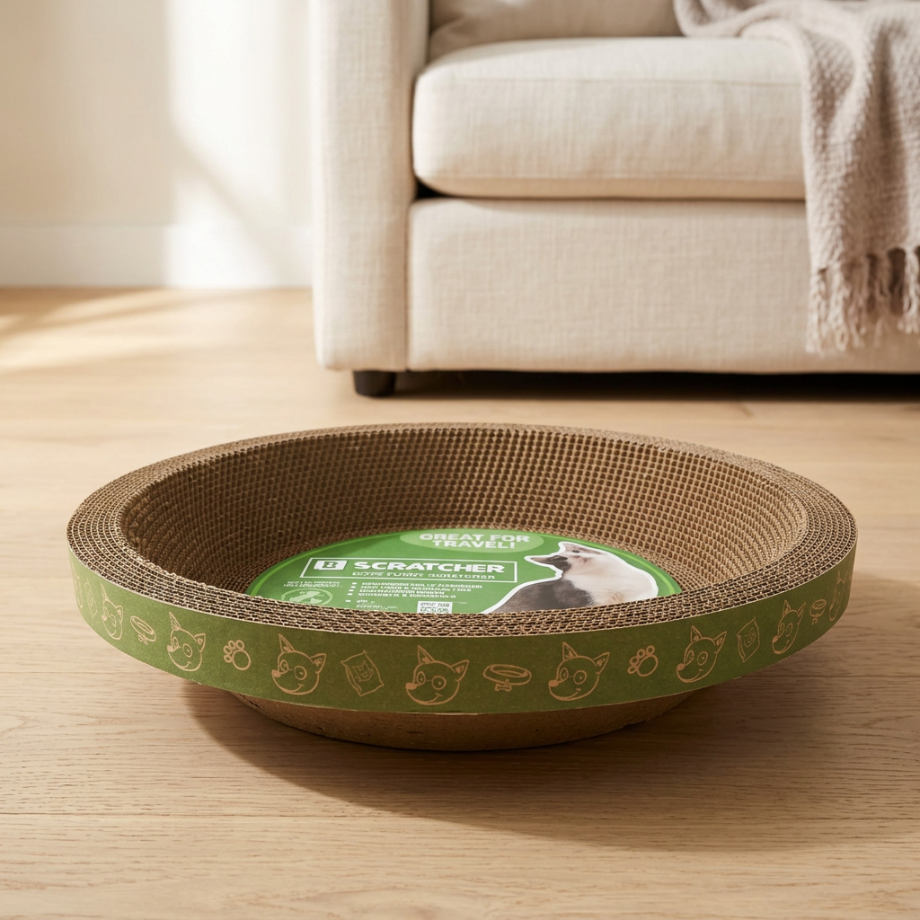 Round Cat Scratcher by Designer Pet, view 4
