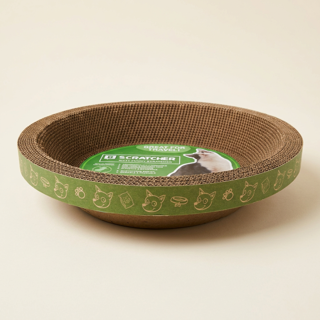 Round Cat Scratcher by Designer Pet, view 3
