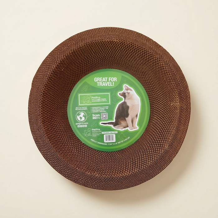 Round Cat Scratcher by Designer Pet, view 2