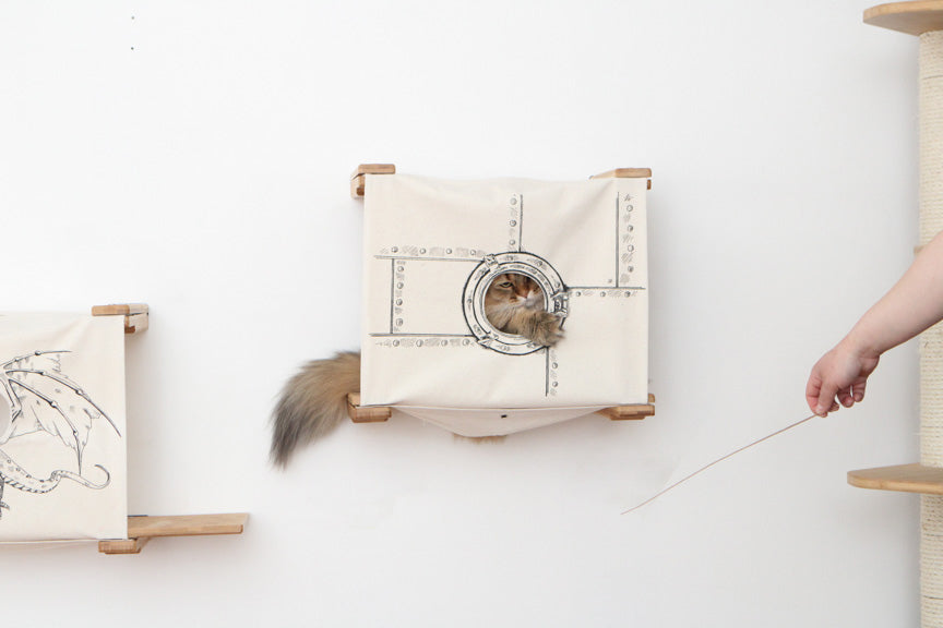 Enclosed Cat Bed - Cat Wall Cubby