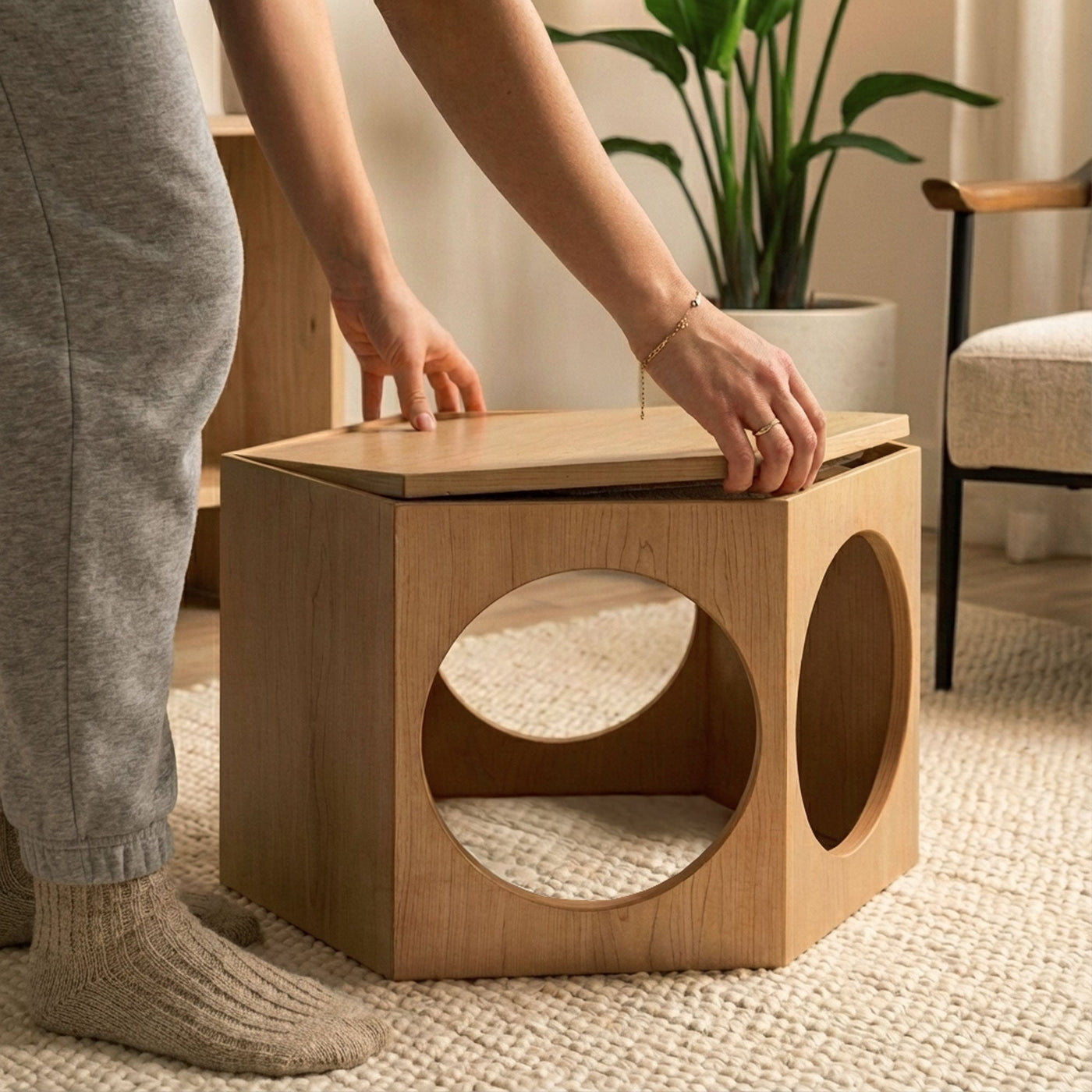 Suki Cat House Stool by 4Cats & Dogs, view 4