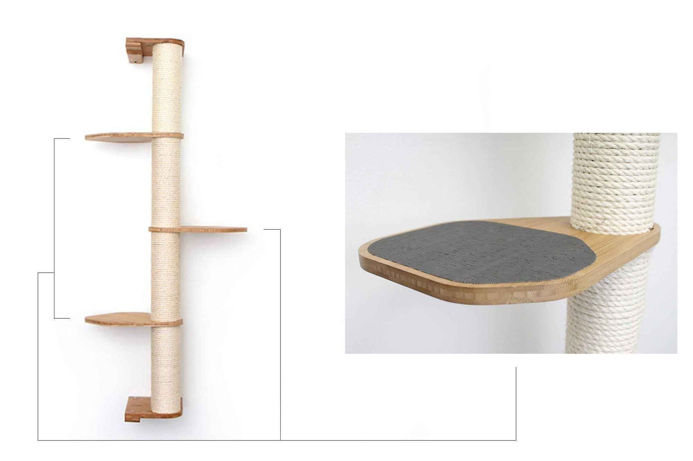 Wall Mounted Cat Climbing Pole