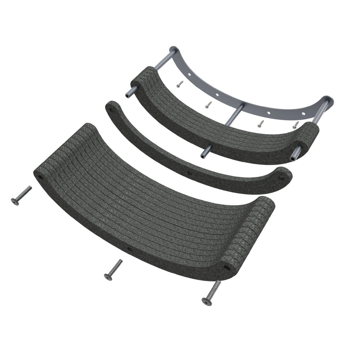 Set of 4 Cat Climbers, Charcoal, Pryde Pets
