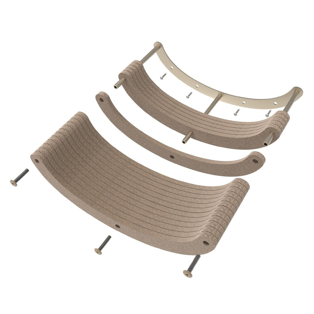 Curved Nest Cat Climber, Oatmeal, Pryde Pets