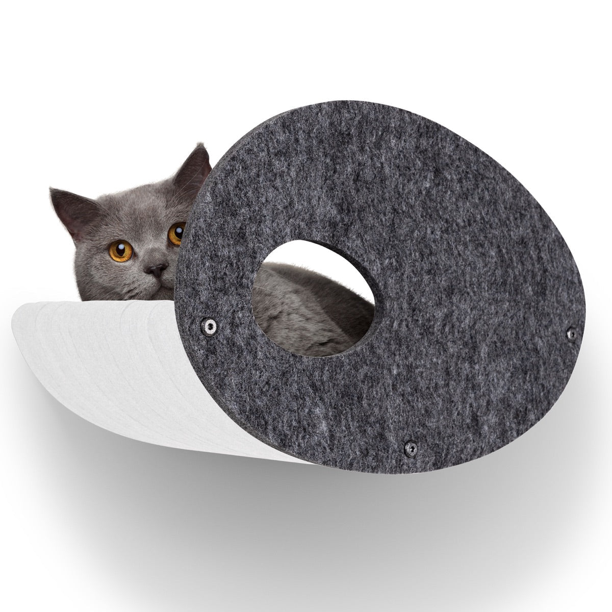 Set of 4 Cat Climbers with Facades, Charcoal, Pryde Pets