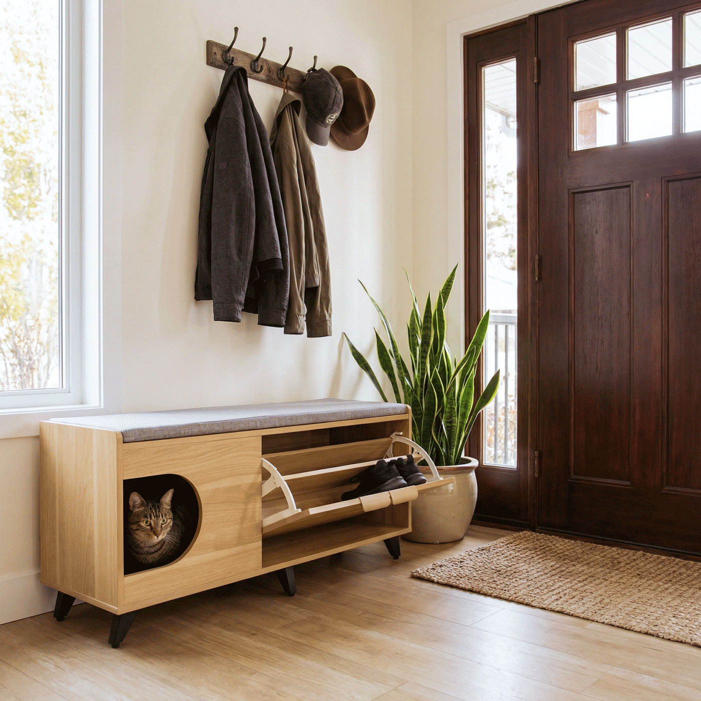 Tucker Cat Shoe Cabinet by 4Cats & Dogs, view 3