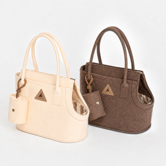 Nooee Ash quilted cat carrier travel bag