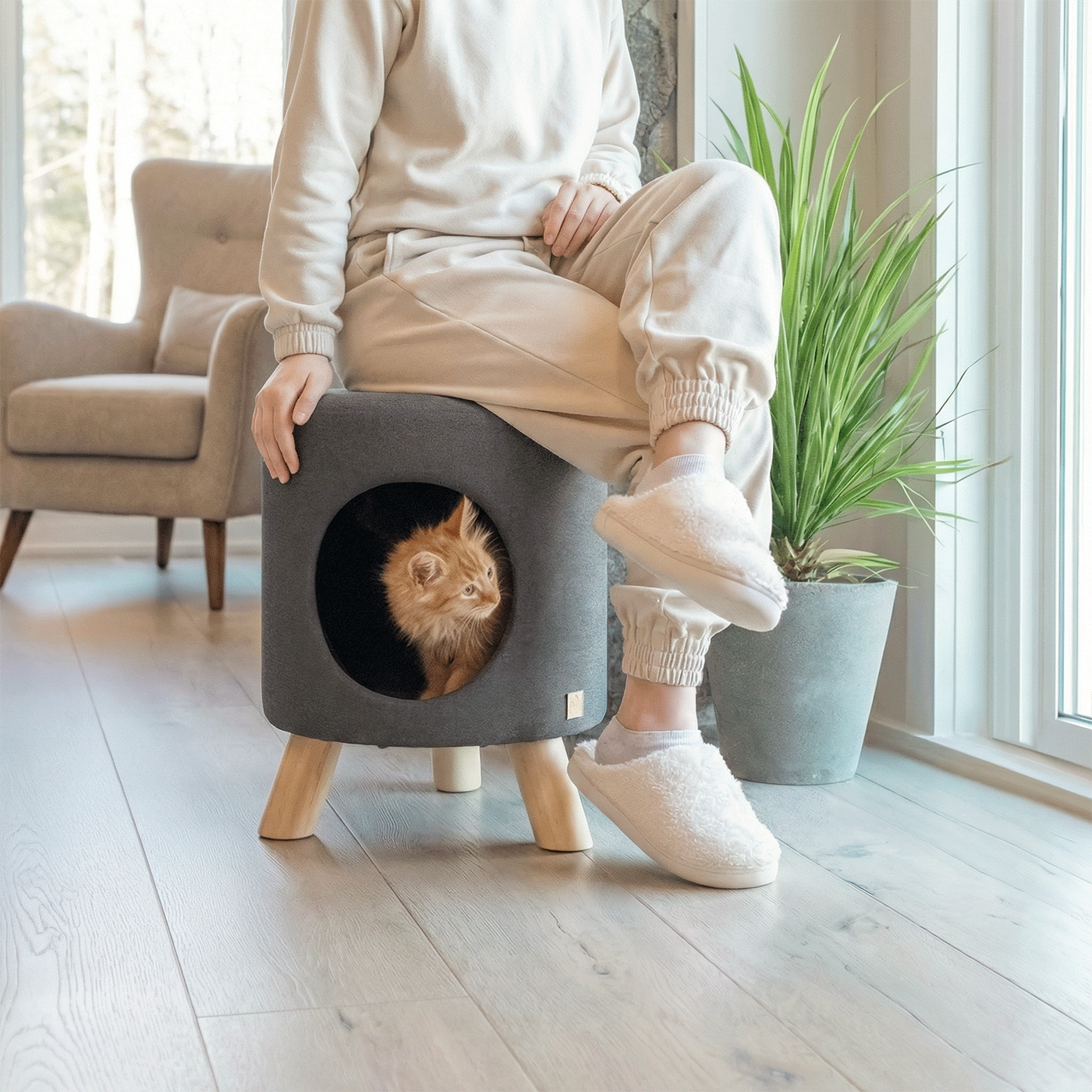 Wallie Cat Stool and Nook by 4Cats & Dogs, view 9