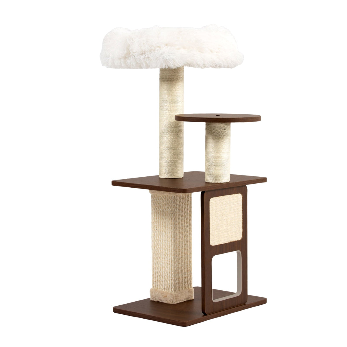 Walnut Modern Cat Tree by SeasonHome