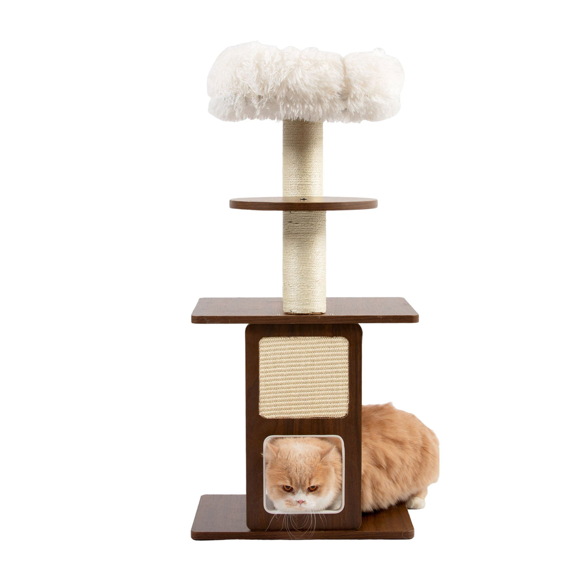 Walnut Modern Cat Tree by SeasonHome