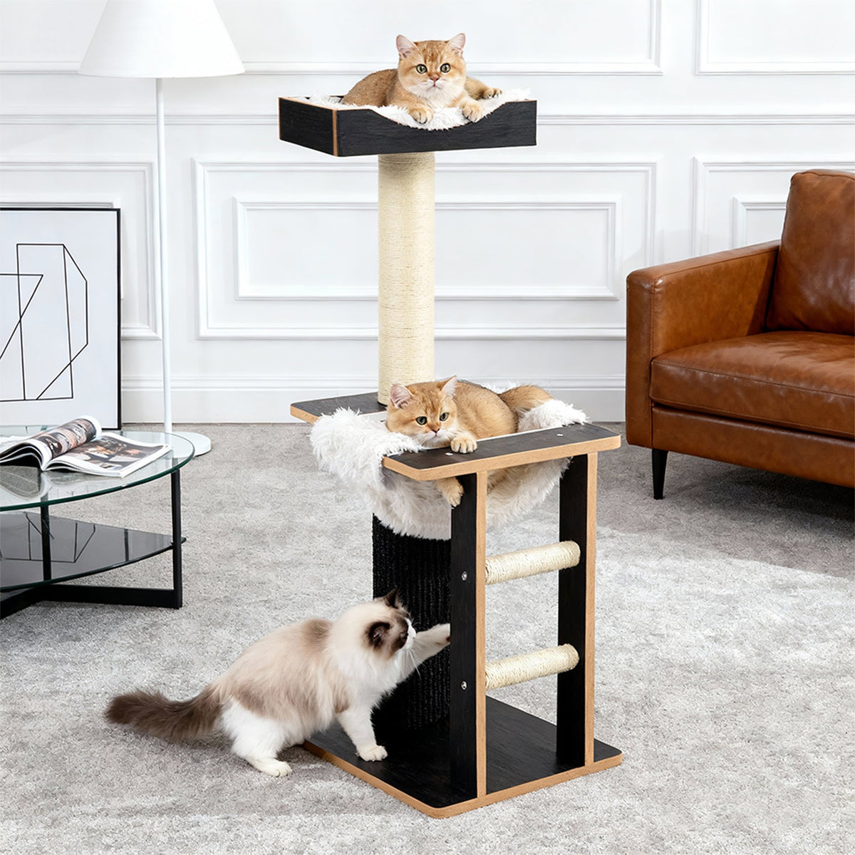 Walnut Tower Cat Tree by SeasonHome